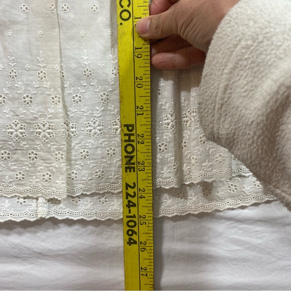 Vintage White Lace Dress baptismal Dress  3 months Long button down long sleeve - Picture 7 of 8
